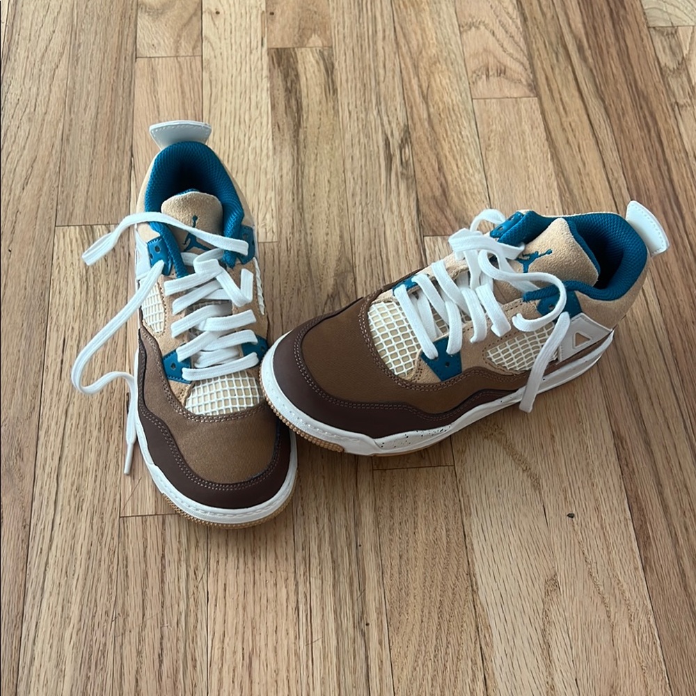 Jordan Kids Sneakers Brown and Teal